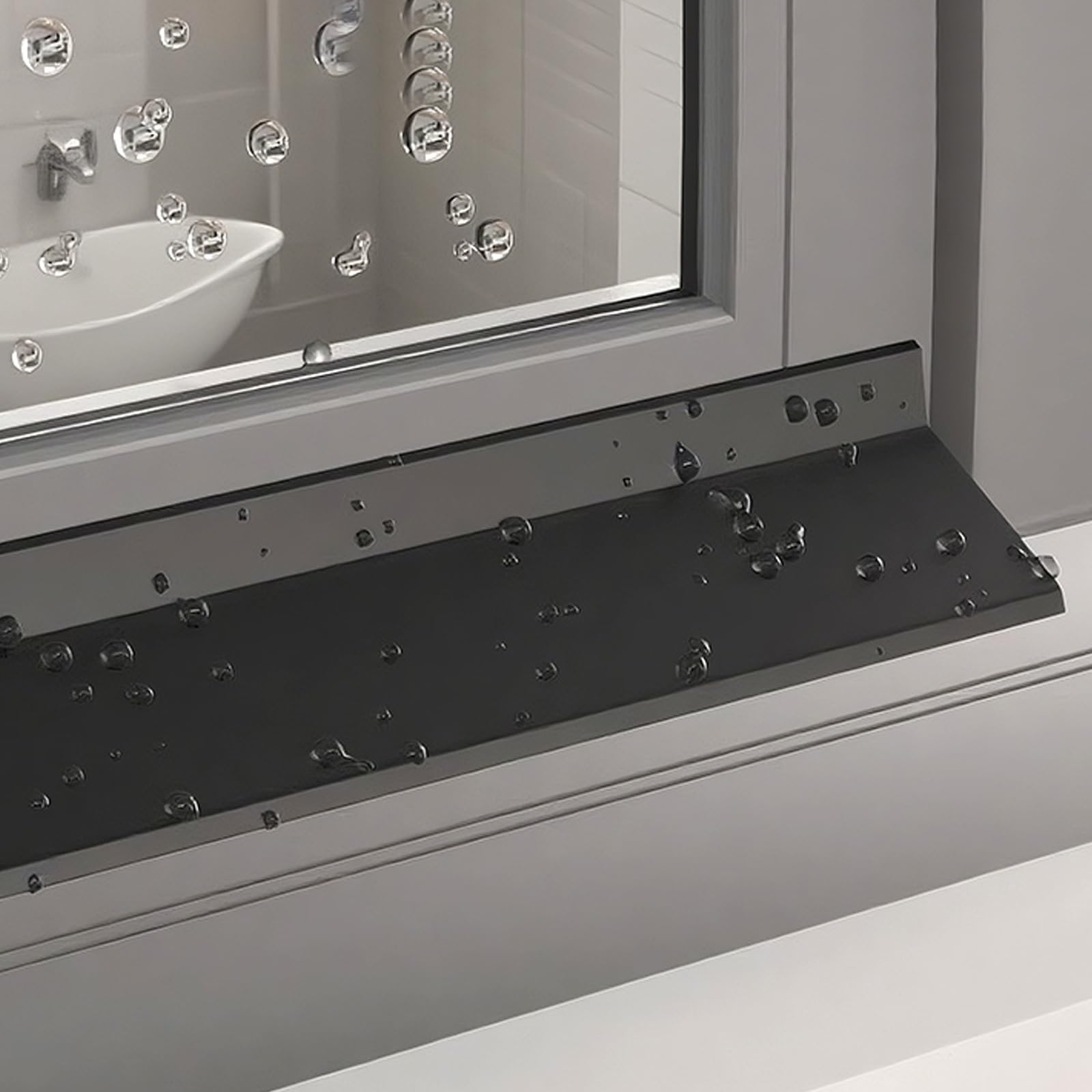 Joint d'étanchéité pour fenêtres, Barre adhésive résistante aux intempéries pour fenêtres coulissantes et à battants, Largeur 4,5 cm/5,5 cm, Longueur Ajustable de 0,5 m à 5 m (1 m/3,3 pi)
