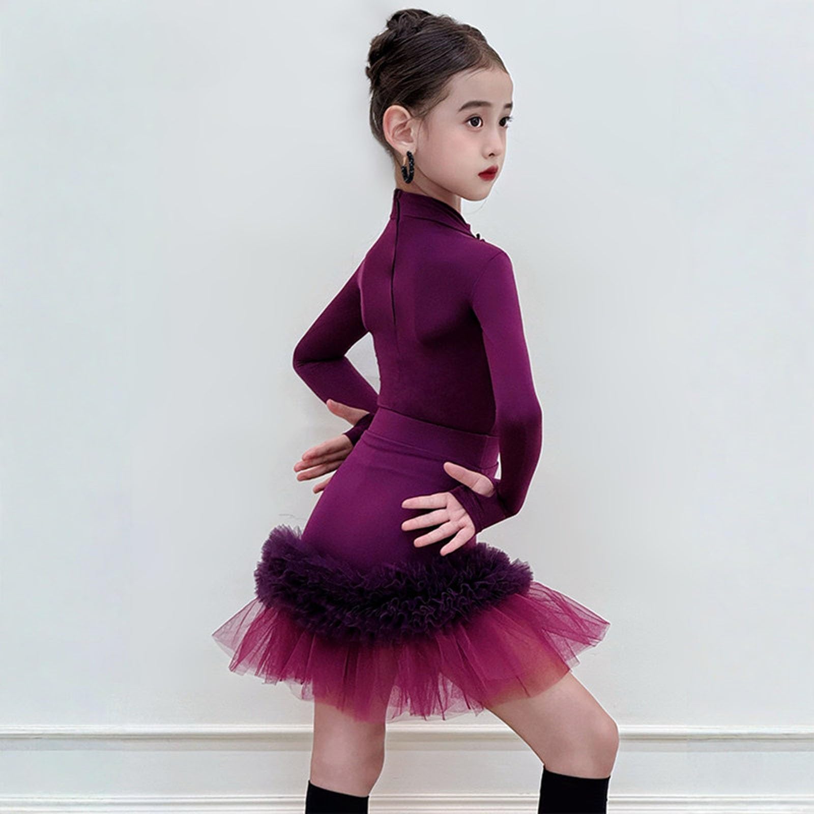 Abiti Classici Da Ballo Latino Body For Bambina In Due Pezzi Gonna In Tulle