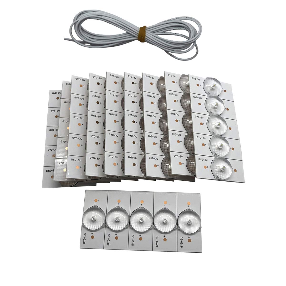 Perline LED SMD 3V Per Retroilluminazione TV – 20/50/100 Pezzi, Con/senza Cavo