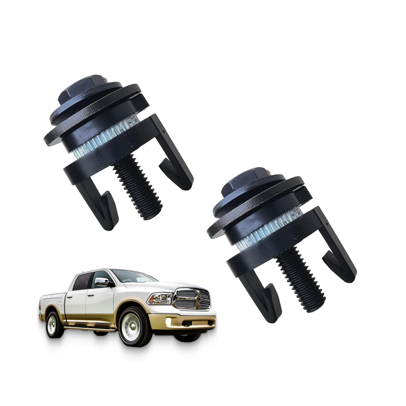 OME 68222836AA 68222835AA,Headlamp Headlight Mounting Spacer Mount Clips Fits for 2013-2018 Ram 1500/2500/3500/4500/5500 Pickup Truck (2 Pcs) Headlight Bolt