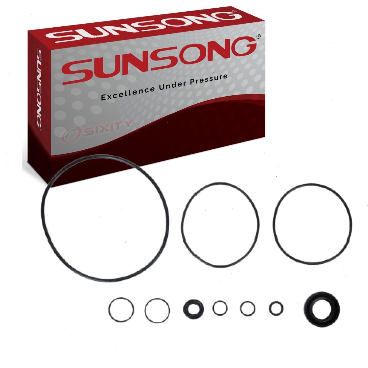 Sunsong 8401491 Power Steering Pump Seal Kit, 1 Pack, Standard
