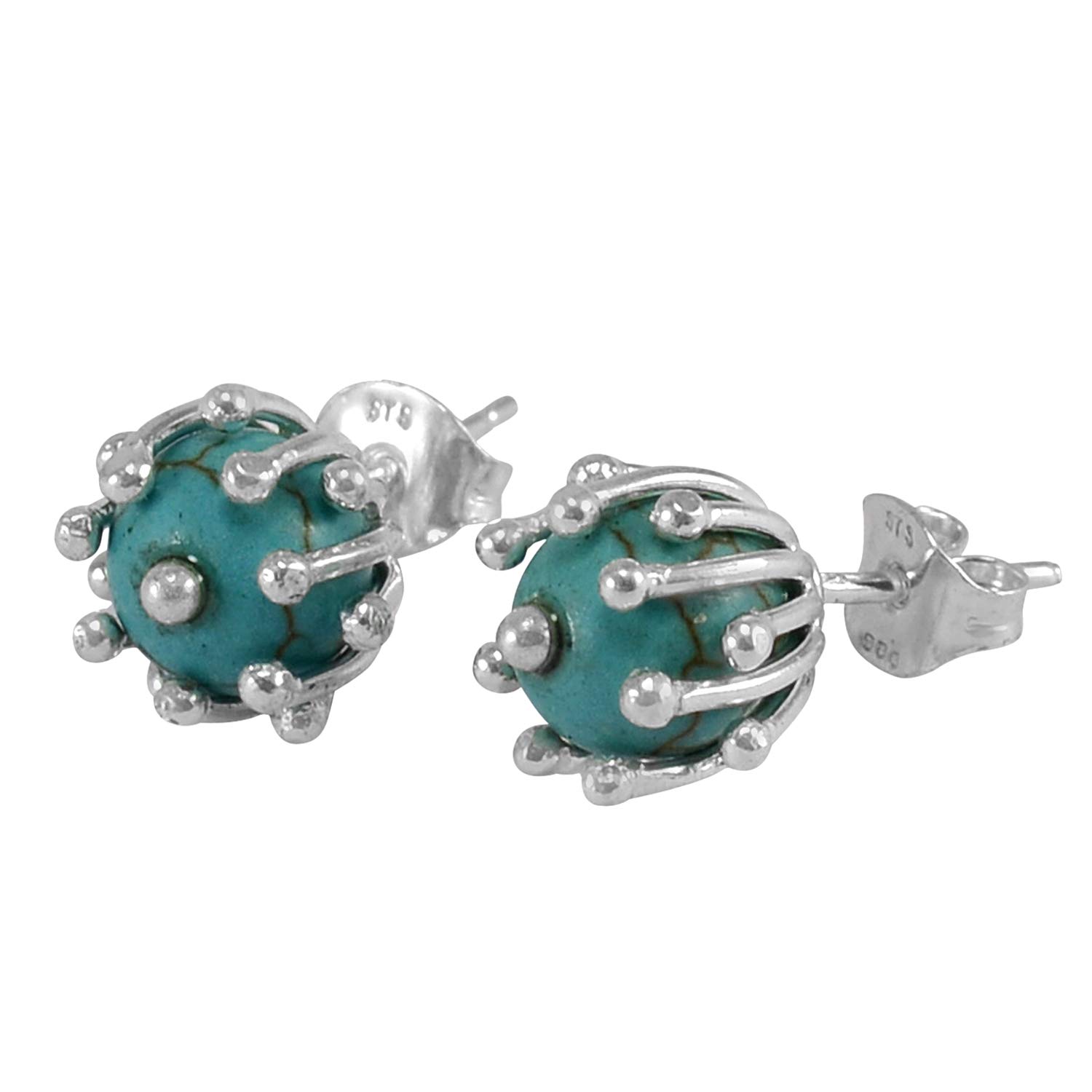 See full amazon price history chart for Silvesto India Composite Turquoise Round Gemstone Stud Gemstone Earring 925 Sterling Silver Women Post Earring Casual Earring For Women Silvesto India Composite Turquoise Round Gemstone Stud Gemstone Earring 925 Sterling Silver Women Post Earring Casual Earring For Women (B08JY7V9RY) Amazon Price History, Amazon Price Tracker