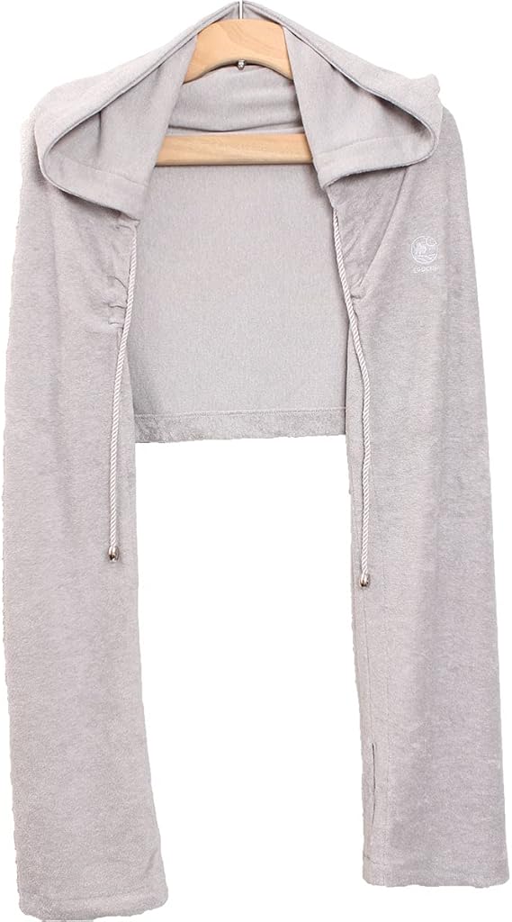 Amazon 肌触りの良いパイルでできた優れもの 肩から腕をしっかりガード ５wayuvカットボレロ グレー カーディガン ボレロ 通販