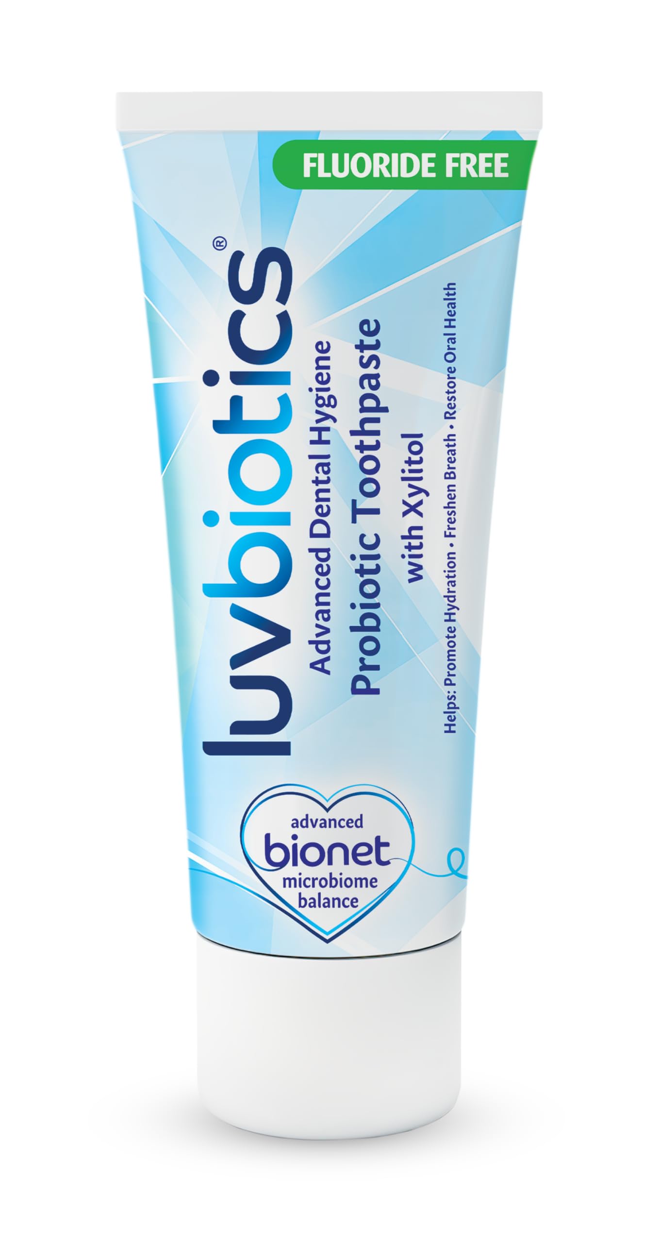 Luv Biotics Flouride Free Toothpaste with Oral Probiotics, Xylitol & Aloe Vera for Fresh Breath, Cavity Protection, Microbiome Support-75ml