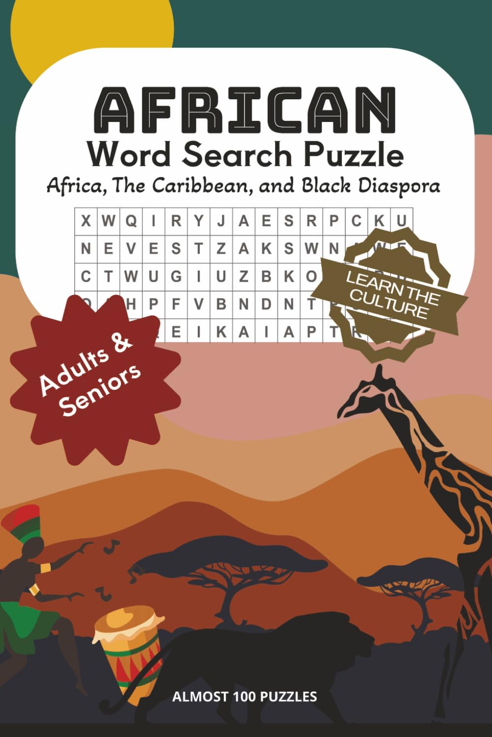 African Word Search Puzzle 6x10'': Puzzles for Adults & Seniors │Africa, The Caribbean & Black Diaspora │ 1100+ Words │ Almost 100 Puzzles │ Easy To ... for Adults and Seniors │ Black Excellence