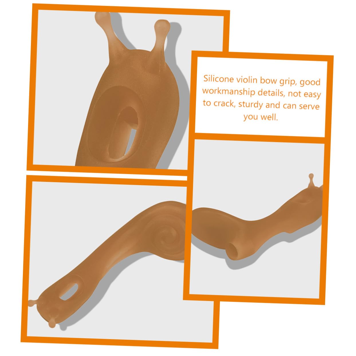 Kisangel Correttore Impugnatura Violino in Silicone Ergonomico per Archi Facile da Montare e Smontare Supporto Didattico per Principianti e Musicisti