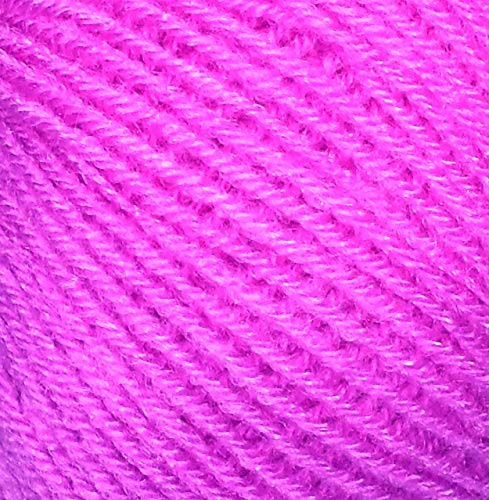 Image of M.G ENTERPRISE 100% Acrylic Wool Purple (Pack of 16) Baby Soft Wool Ball Hand Knitting Wool /Art Craft Soft Fingering Crochet Hook Yarn, Needle Knitting Yarn Thread Dyed a€¦ Z