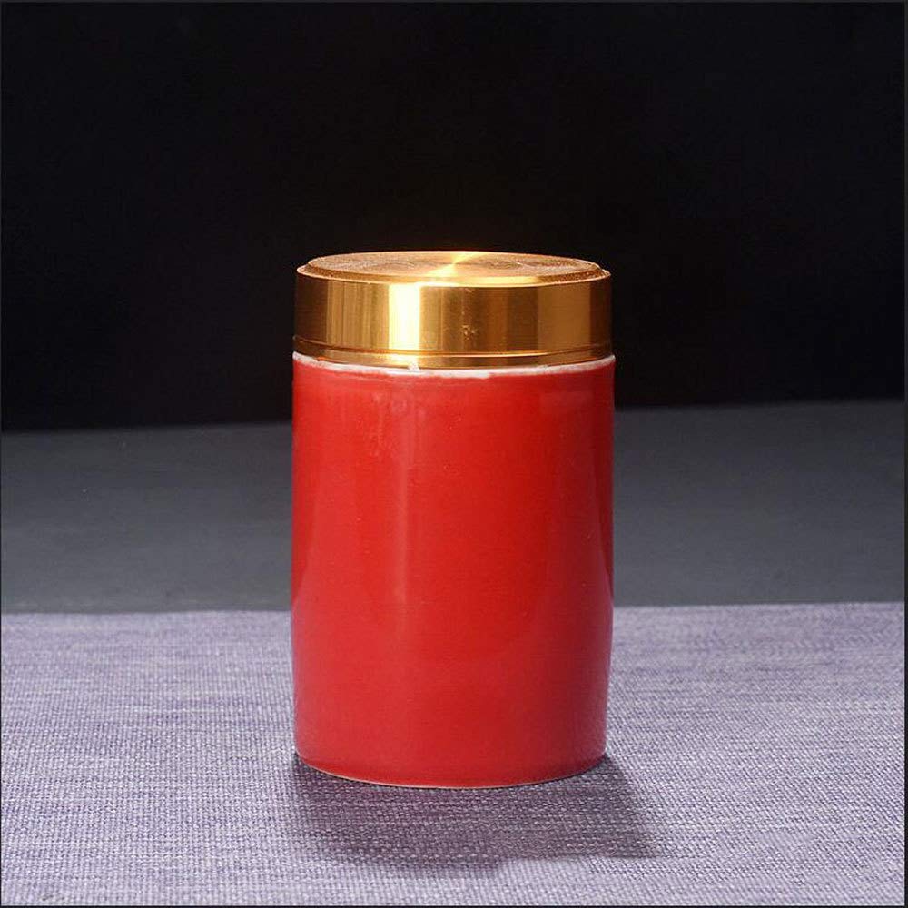 WEDF Funeral Urn,Cremation Ashes Urn for Adult,Ceramic New Urn Memorial for Human Beautiful, 4.5×4.5×6.5cm,E