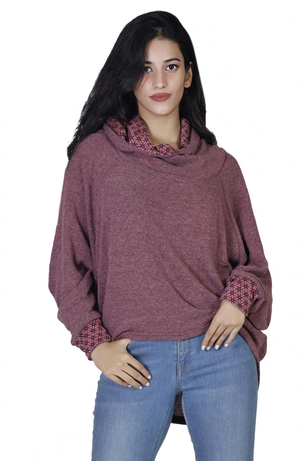 Guru-Boutique, Sweat à Capuche, Sweat-Shirt, Pull, Sweat à Capuche, Rose Antique, Ducoton, Size:M/L (42), Chandails, Sweat-Shirts à Manches Longues