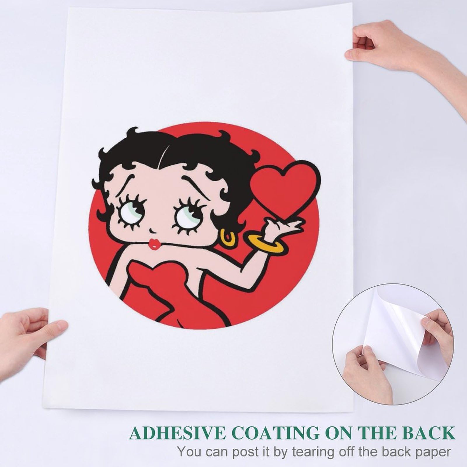 Amazon.co.jp: ベティちゃん ハート ポスター 絵画 インテリア 壁紙用