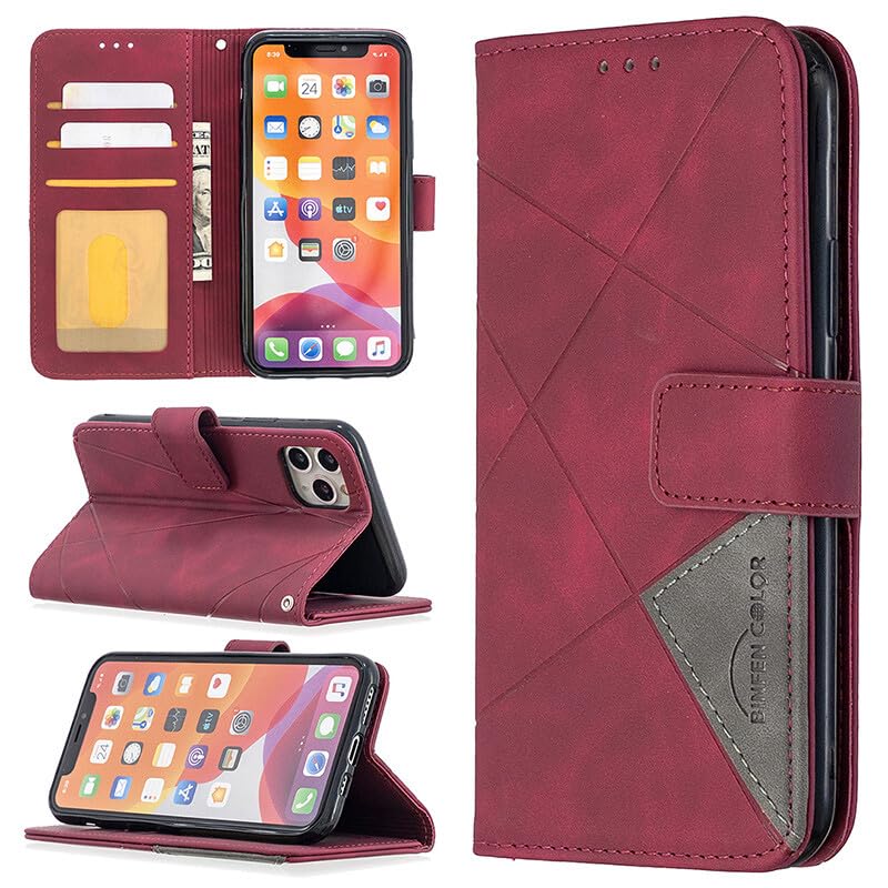 Housse Samsung Galaxy A25 protection clapet aimanté et fente carte rouge