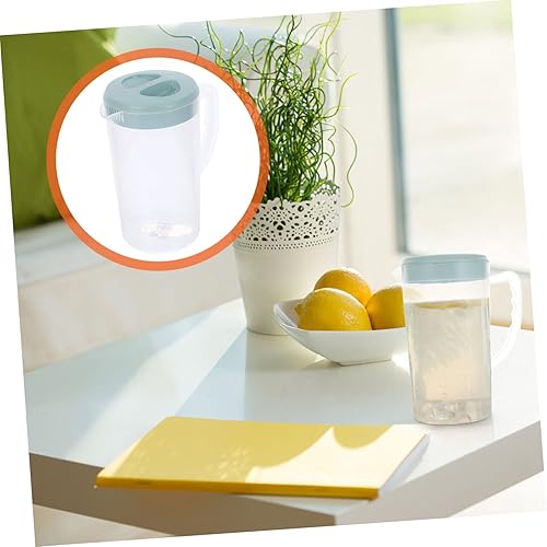 Miniatura 7 de Recipiente transparente grande de plástico dispensador de leche, jarra de té de 87.9 fl oz para nevera, jarra de agua fría, tetera de café, tetera