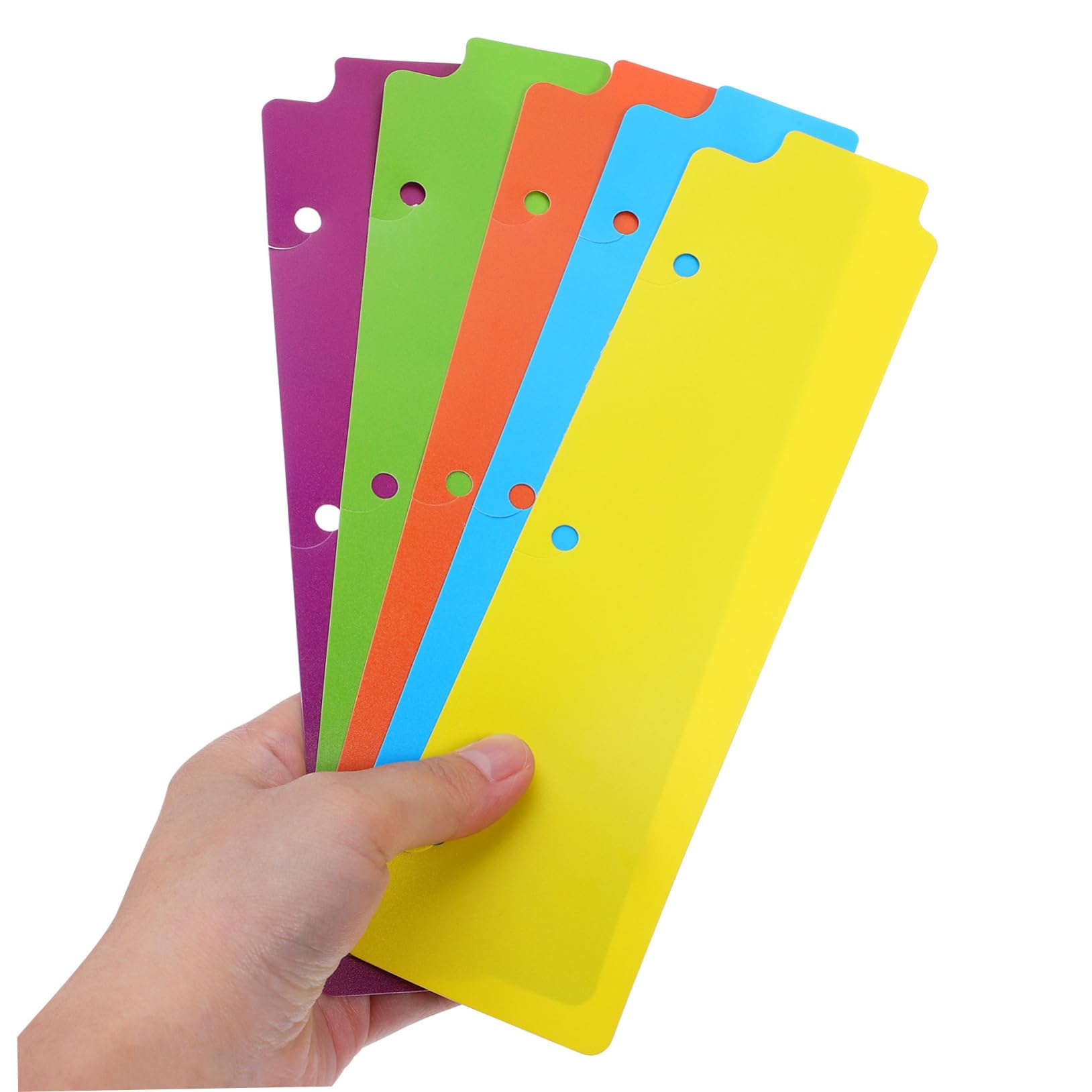 DOITOOL 12 Ensembles Signets De Reliure Collège Travail Diviseur Onglet Séparateur De Classeur Languette À Onglets Inserts Poinçonné Carnet De Notes Cahier Avec Onglets Abdos 5 Pièces * 12