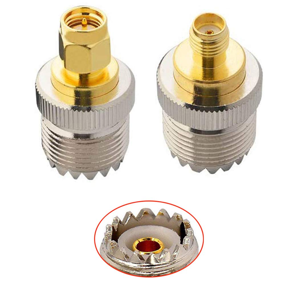 Mao Tse Tung Adattatore RF Da SMA Femmina A SO239 (UHF PL259), Ideale Per Radio Baofeng, Wouxun E Altre Sumup Solo