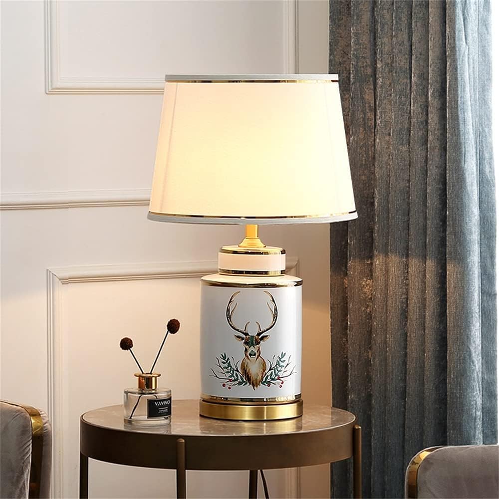 asdchZen Ceramic Table Light Led Desk Lamp Contemporary Luxury Dimmer Living Room,For Living Room