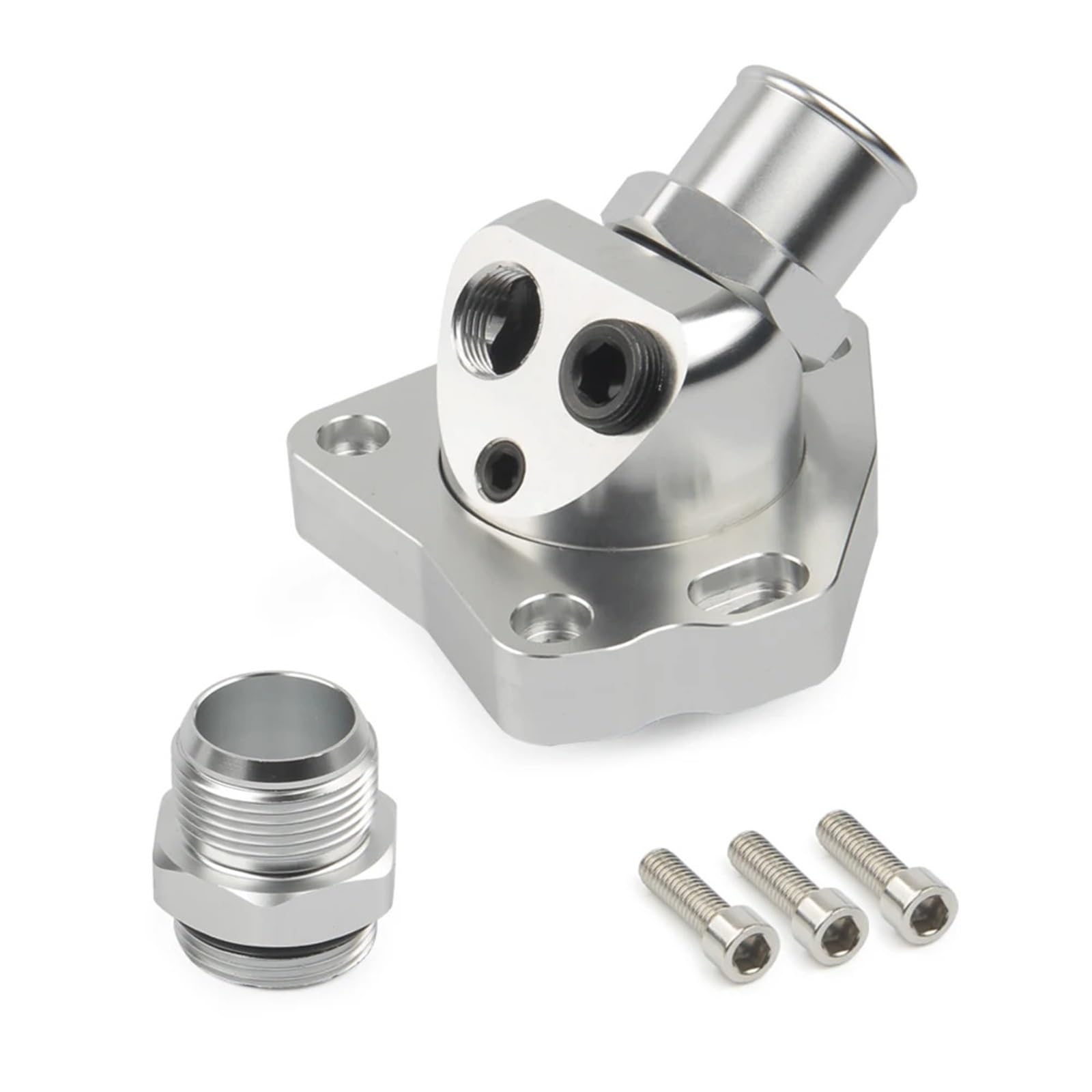 Radiatora Steam Deck Obudowa termostatu z obrotową szyjką pasuje do Acura pasuje do Honda Civic K Series K20 K24 Wąż chłodnicy K Swap Aluminiowy radiator