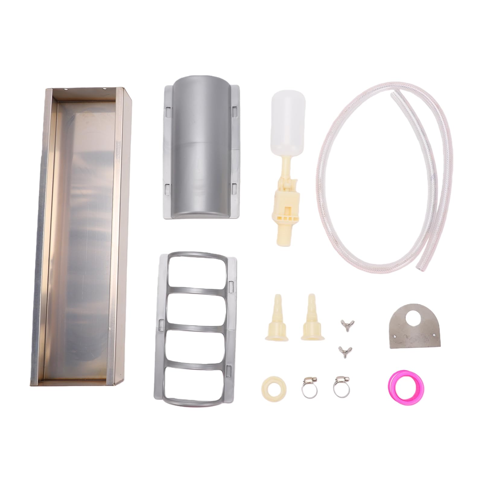 Haofy Abbeveratoio Automatico per Polli, Valvola a Galleggiante in | Acciaio Inox, Porte Multiple, Attacco Tubo, Abbeveratoio per Anatre e Oche