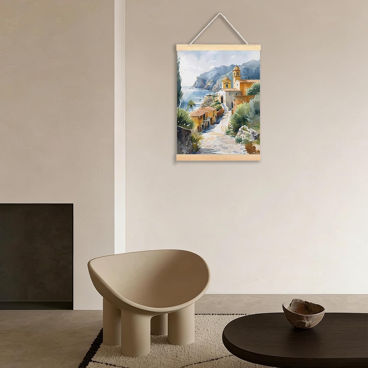 Sicily Watercolor Painting Italy Wall Art Travel Poster Print Framed Artwork Wall Art Decor Canvas Poster Wall Art Print 12x16inch image 2