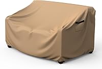 Vista 10 de Mrrihand Funda impermeable para sofá de patio de servicio pesado, funda para sofá de exterior de 3 plazas, funda para muebles de patio al aire libre