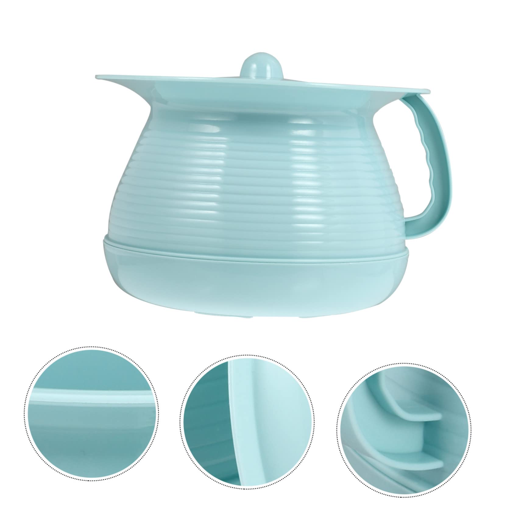 1 Pc padella sputacchiera in plastica orinatoi ospedalieri per uomini vaso da notte addensato padella anziana vasetto di urina per adulti padella di plastica pp Blue Riutilizzabile