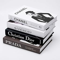 Decorative Books for Home Decor, Set of 4 Stylish Faux Books, DIY Books Stack for Coffee Table/Office/Shelf/Farmhouse/Living Room Decor, Modern Hardcover Stacked Display Books