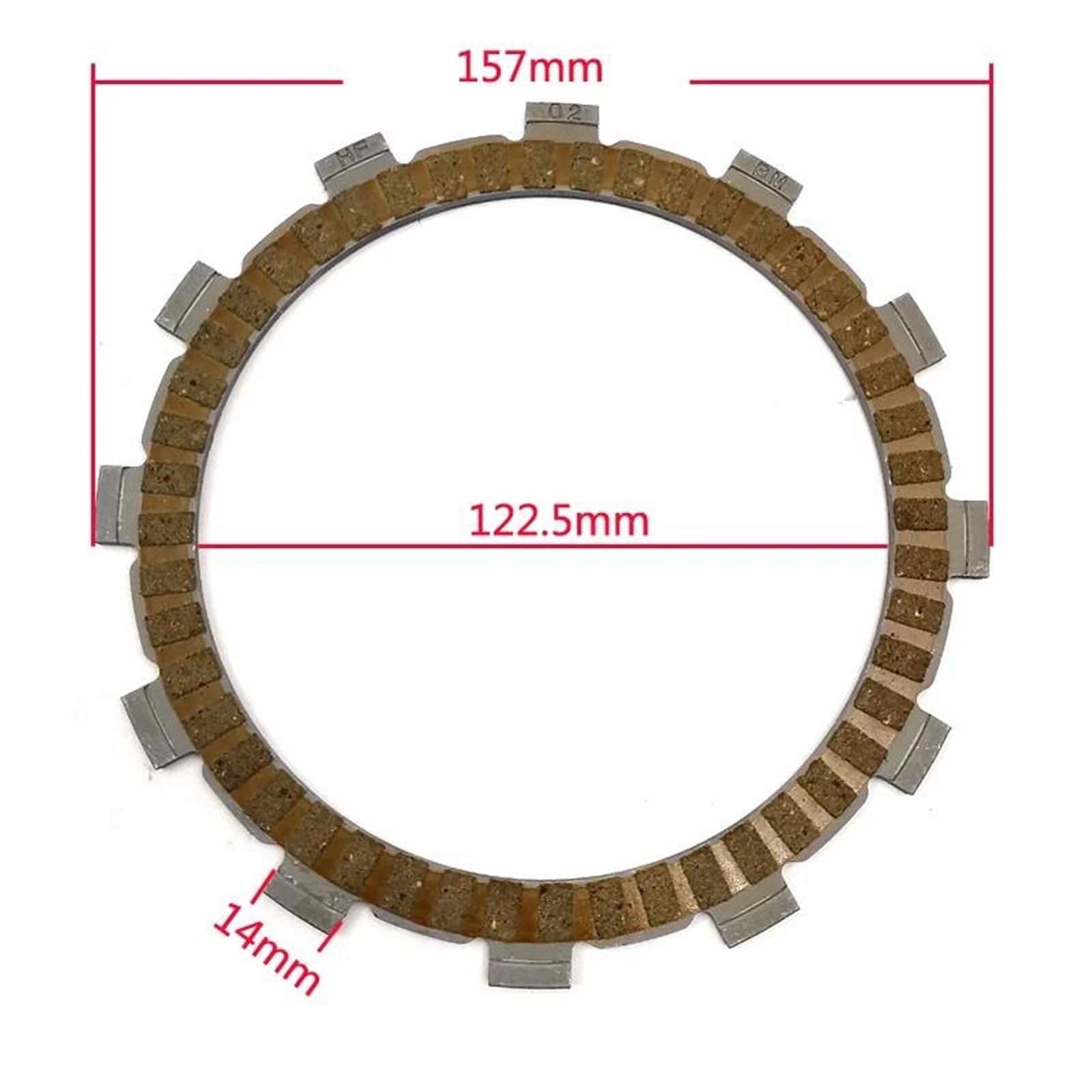 Kupplungsscheibe Motorrad-Kupplungsscheiben Reibscheiben 7-teiliges Zubehör Für BMW G650 GS Sertao (R13) 2010–2014