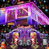 Toodour Icicle Lights, 29.5ft 360 LED Christmas Icicle Lights with 60 Drops, 8 Modes, Connectable,...