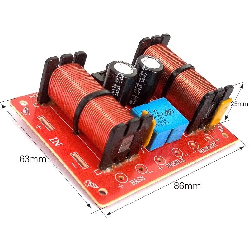 JINGERL 2 stcs 150W 3 Way Audio DIY SPREKER Crossover Filters Hifi Stereo Treble/Alto/Bass 1000Hz/5000Hz Frequentiedividers - Image 4