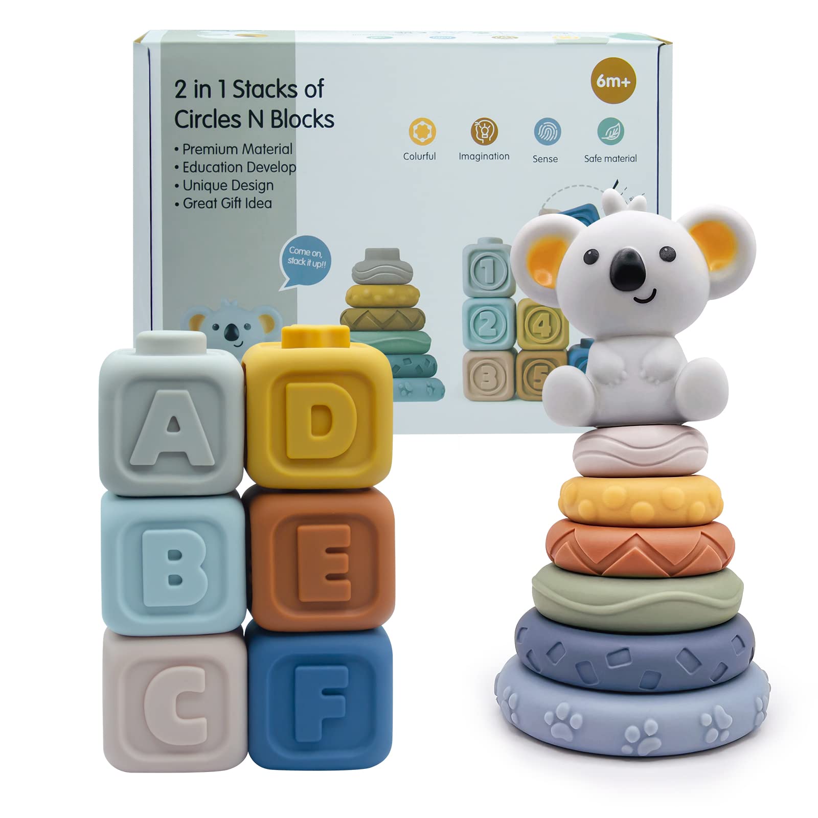 Montessori Bebe A Meses Mini Tudou Juego De Anillos
