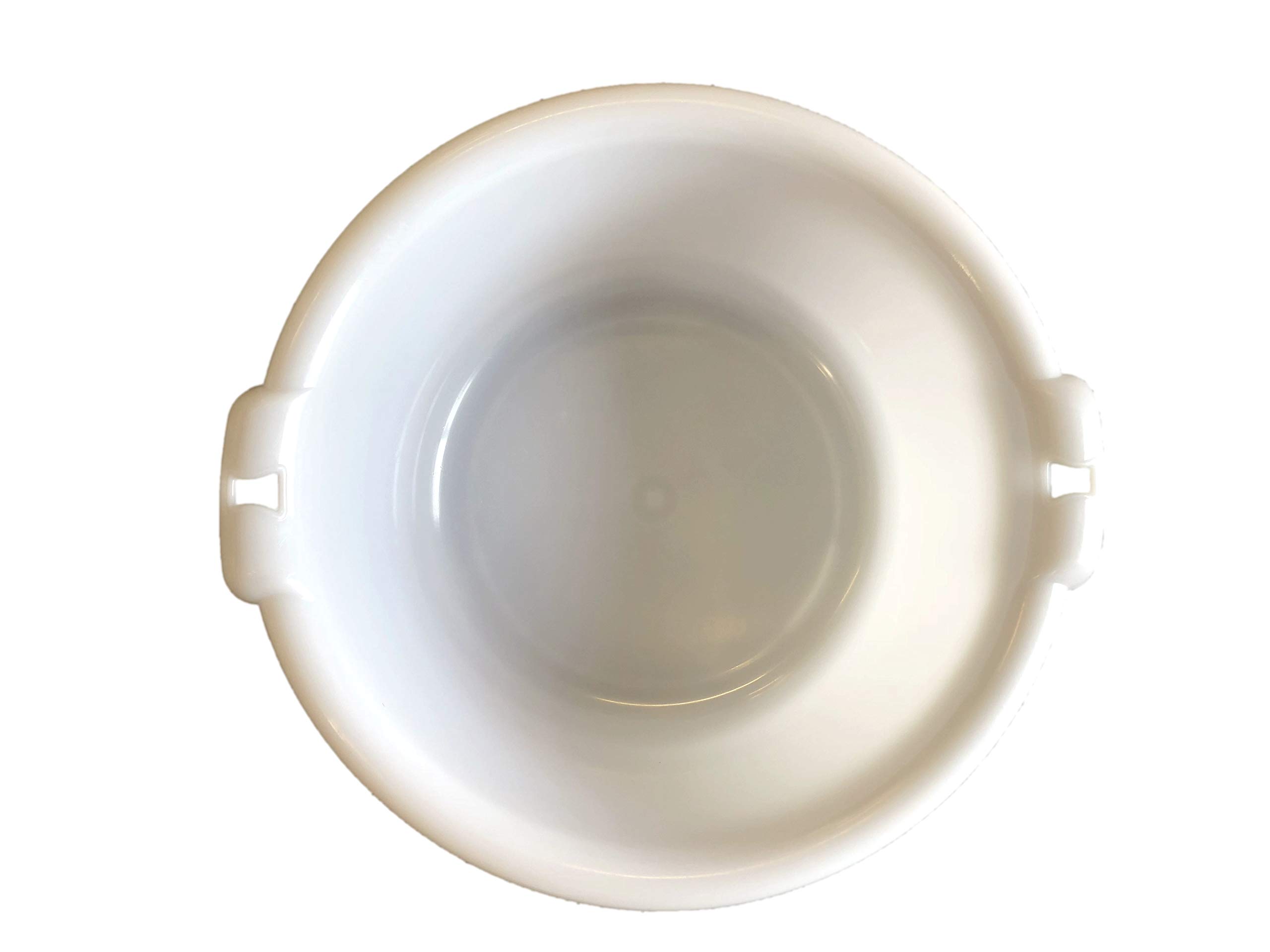 Bac à pâtisserie rond en plastique Blanc 14 l