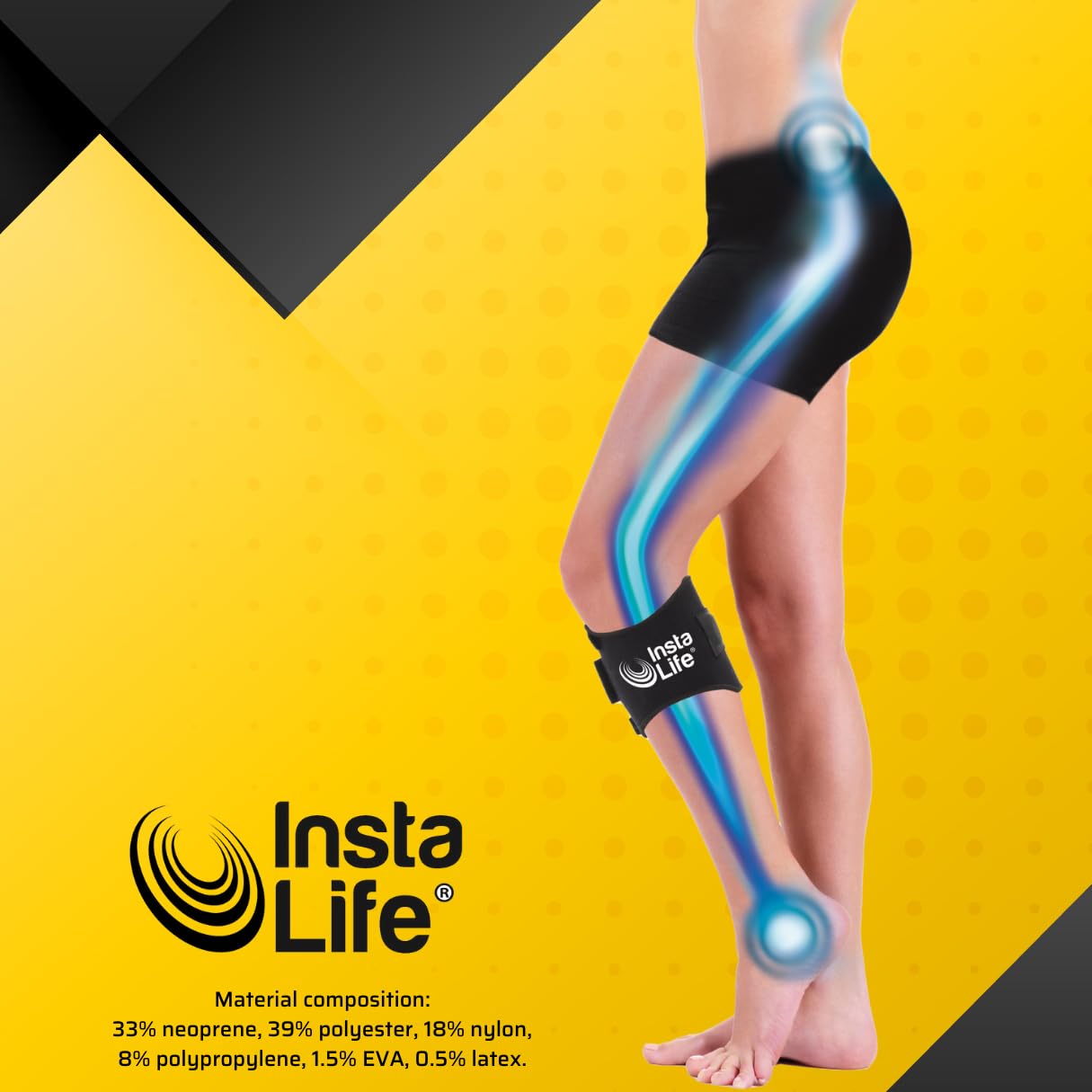INSTA LIFE INSTALIFE, sistema di digitopressione per alleviare dolori articolari, allevia il mal di schiena con digitopressione, ergonomico, lombalgia, sciatica, dolore alle ginocchia, (2 pezzi)