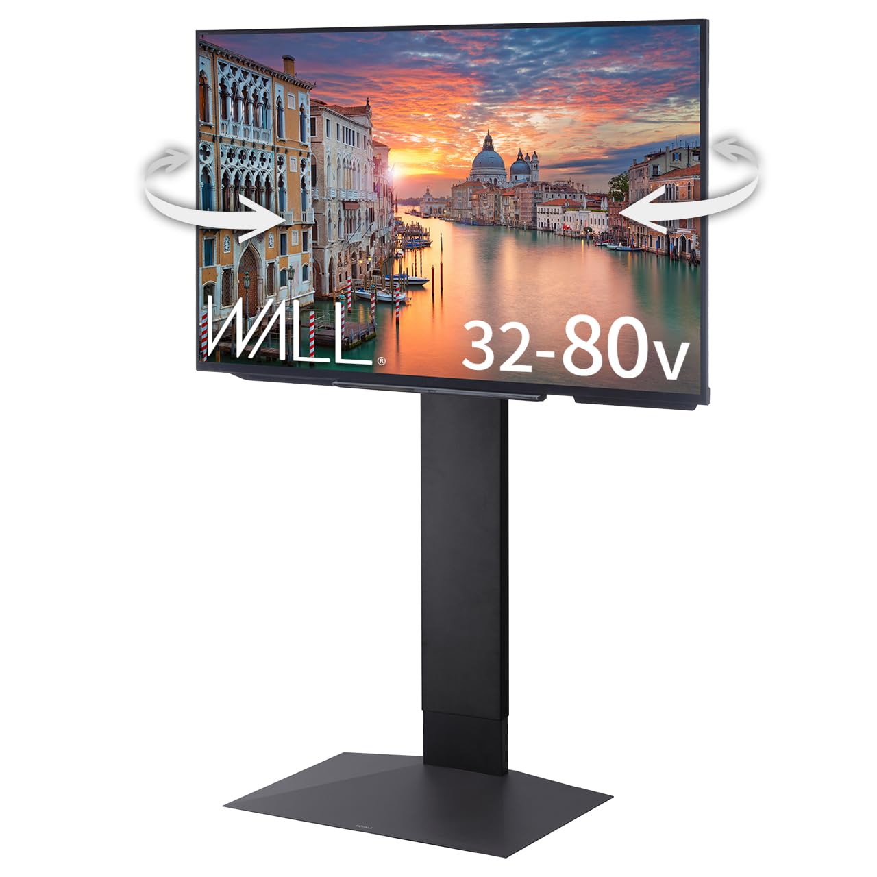 【美品・高級仕様】テレビスタンド 天然木使用 EQUALS テレビ台 WALL 新商品 壁寄せ 首振り 左右 角度調整