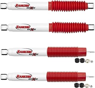 RS55274 RS55288 Set of Front & Rear RS5000X Series Shocks fits 2001 2010 Sierra 2500 HD with Front Torsion Bar & 0” Lift | Improved Handling & Performance | For Quicker Rebound