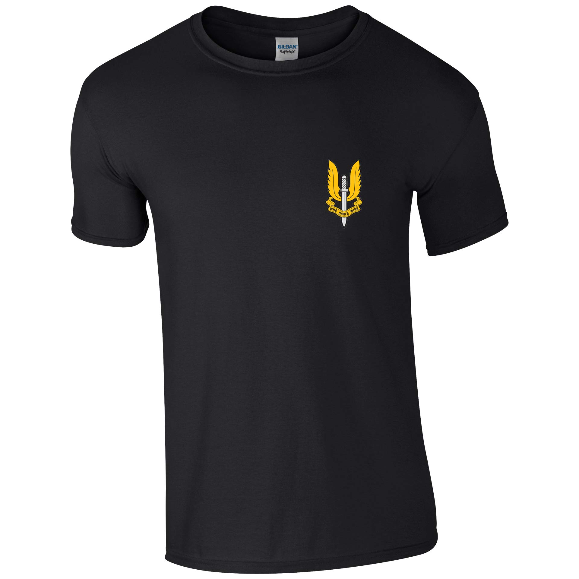 Productsave SAS Special Air Service Insignia Who Dares Wins Mens Tshirt British Army Military (3XL, Black)