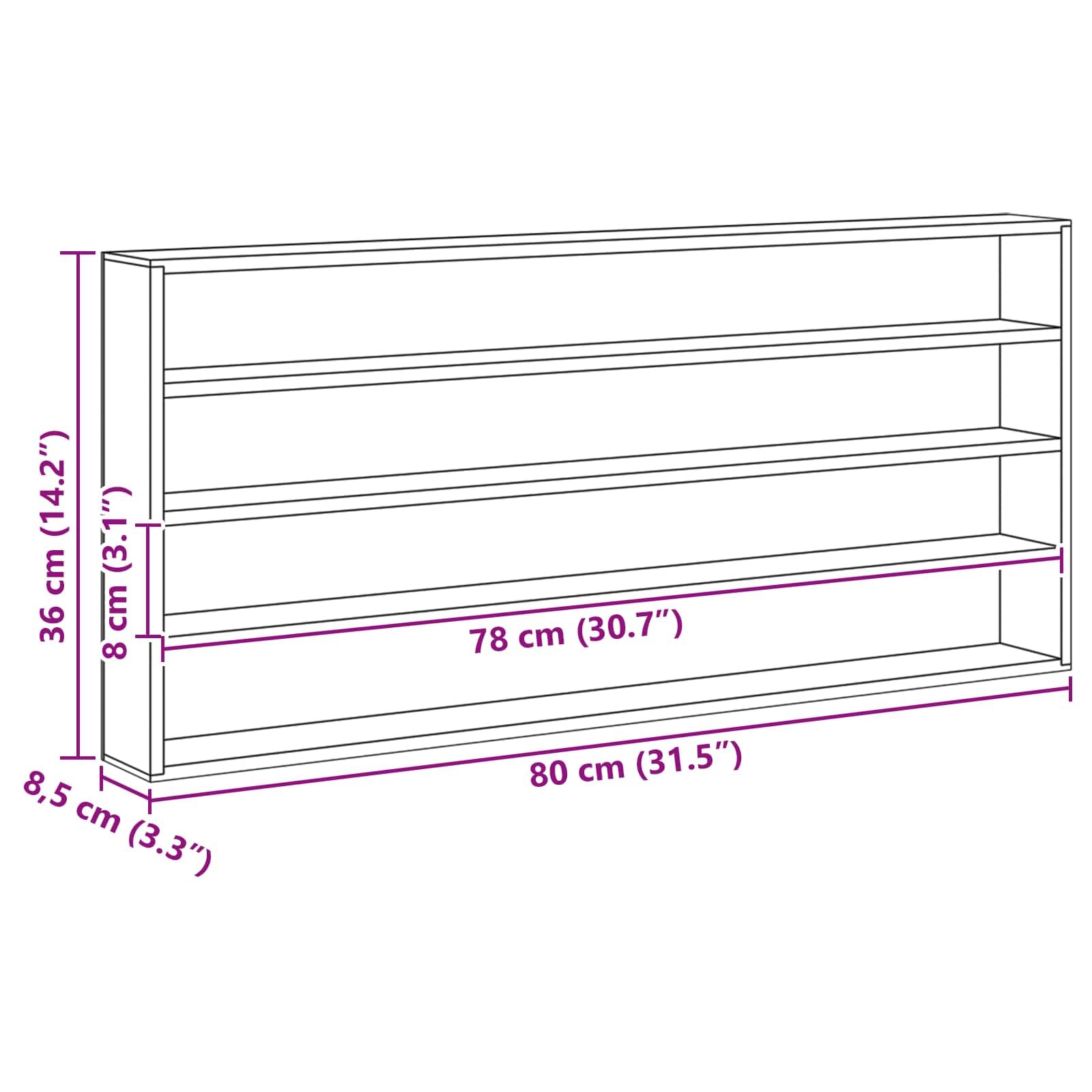 Sammlervitrine aus Holzwerkstoff mit Regalen und Staubschutz - Schlanke Wandvitrine zur Aufbewahrung für den Wohnraum mit Mehreren Böden und Wandmontage ohne Bohren - Wandschrank