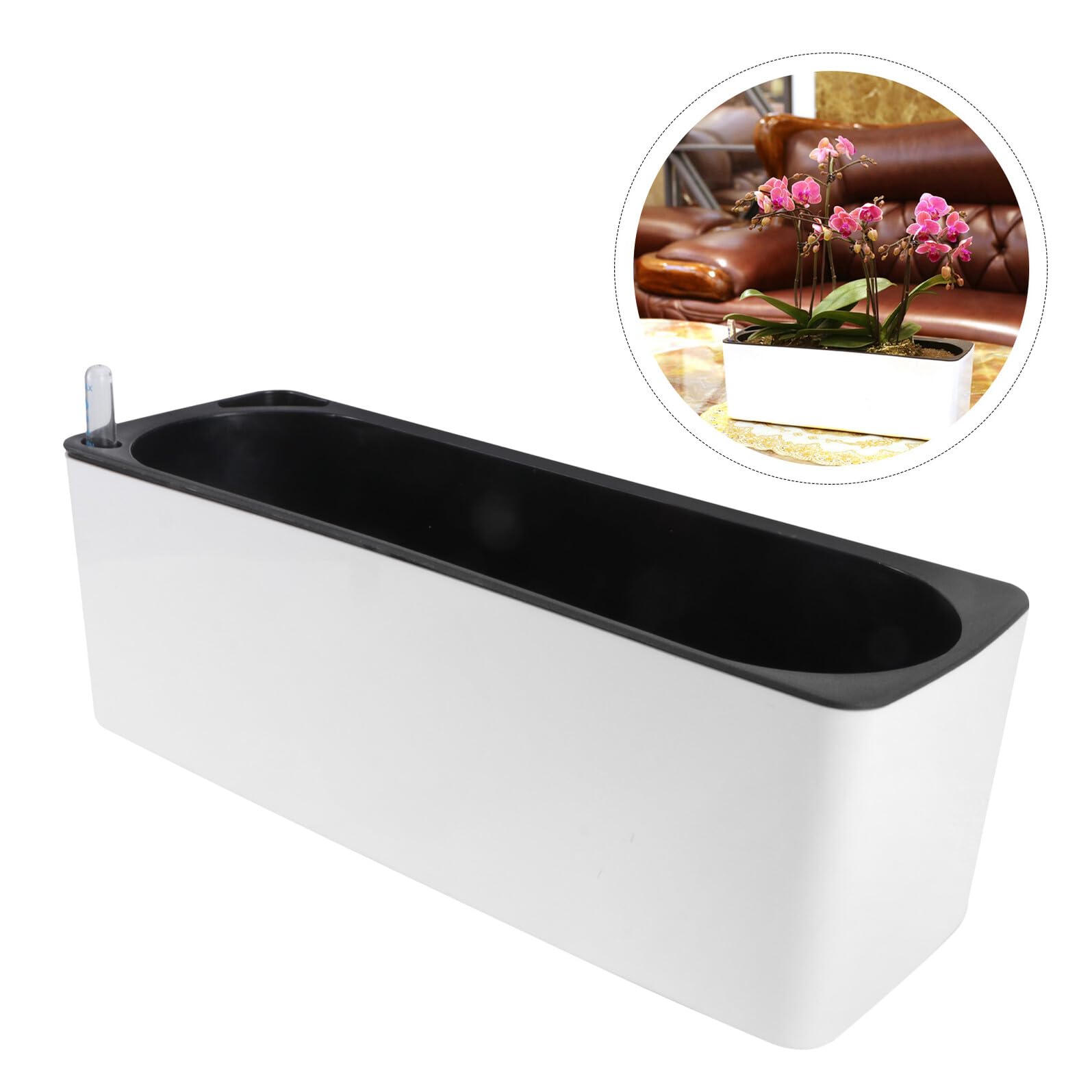 VICASKY Vasi Automatici per Piante Corda Regolabile, Set da 2 Pezzi, Plastica Resistente, per Giardino Domestico e Ufficio, Irrigazione Automatica per Fiori