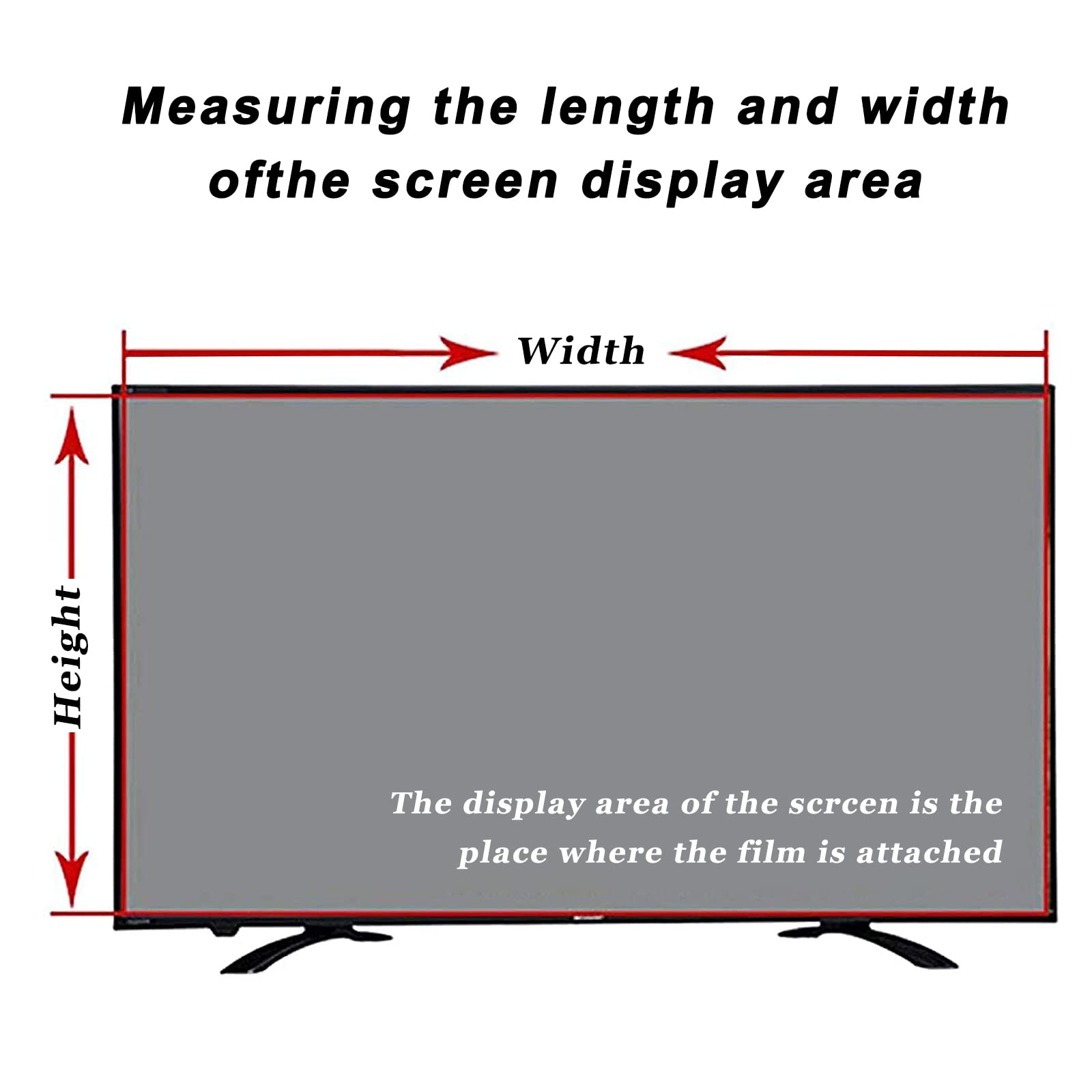 Desconocido Protector de Pantalla de TV Ultra Transparente de 32 a 75 Pulgadas para el hogar, película Mate antirradiación/antideslumbrante/antiazul/Filtro de Polvo, Que Alivia la Fatiga ocula