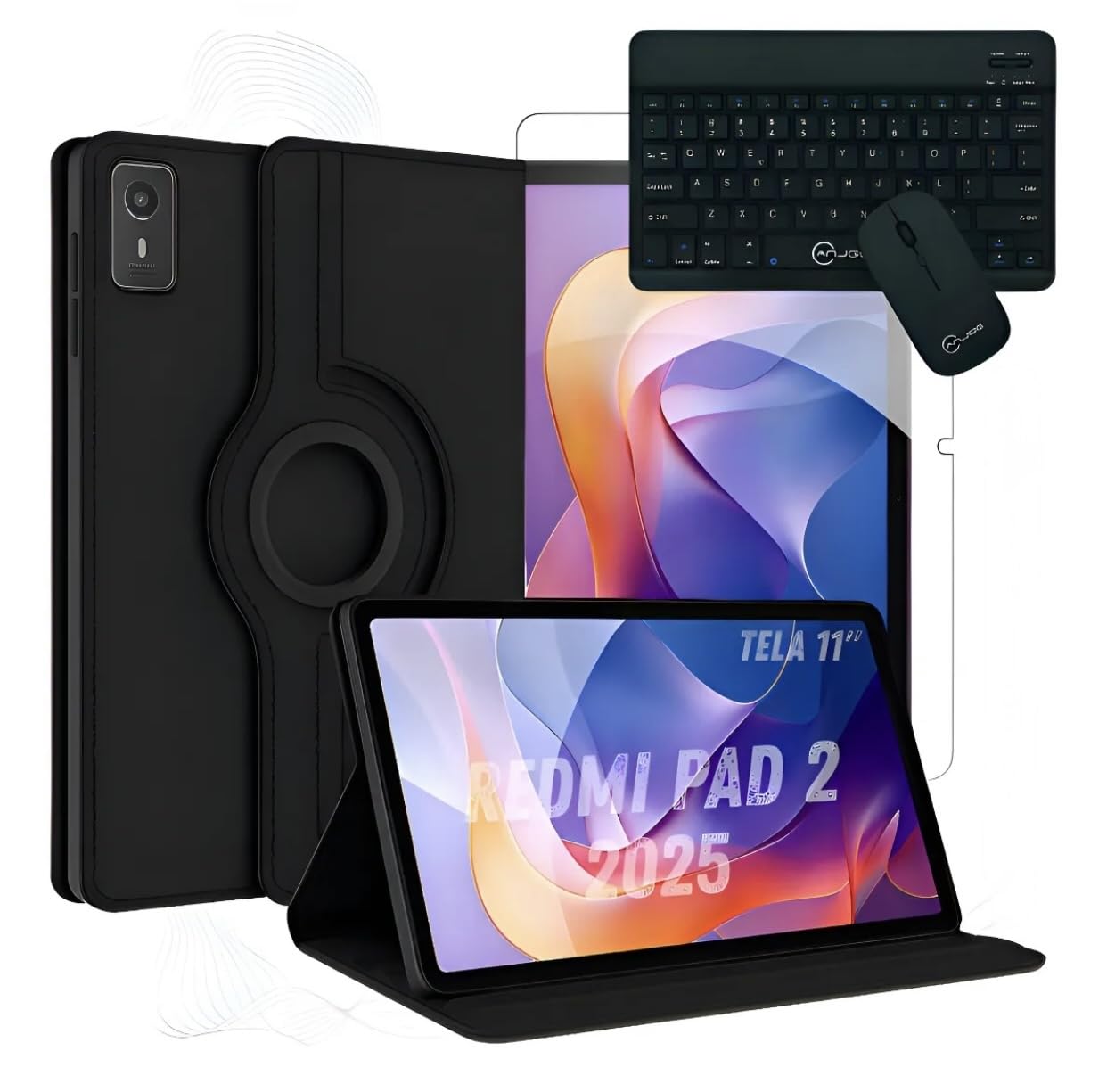 Capa Para Xiaomi Redmi Pad 2 (2025) Kit Completo (Preto). | Amazon