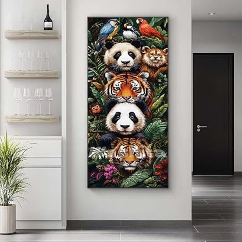 �������G ���� �� �����h��G �L�b�g DIY ��l ���S�Ҍ��� �f�W�^�����G ��h�� �����L�b�g�ɂ��G�� Paint By Numbers �A�N�����y�C���g ���ʉ� �����Ńy�C���g �z�[�� �I�t�B�X���� �M�t�g 30x60 cm, �t���[���Ȃ�