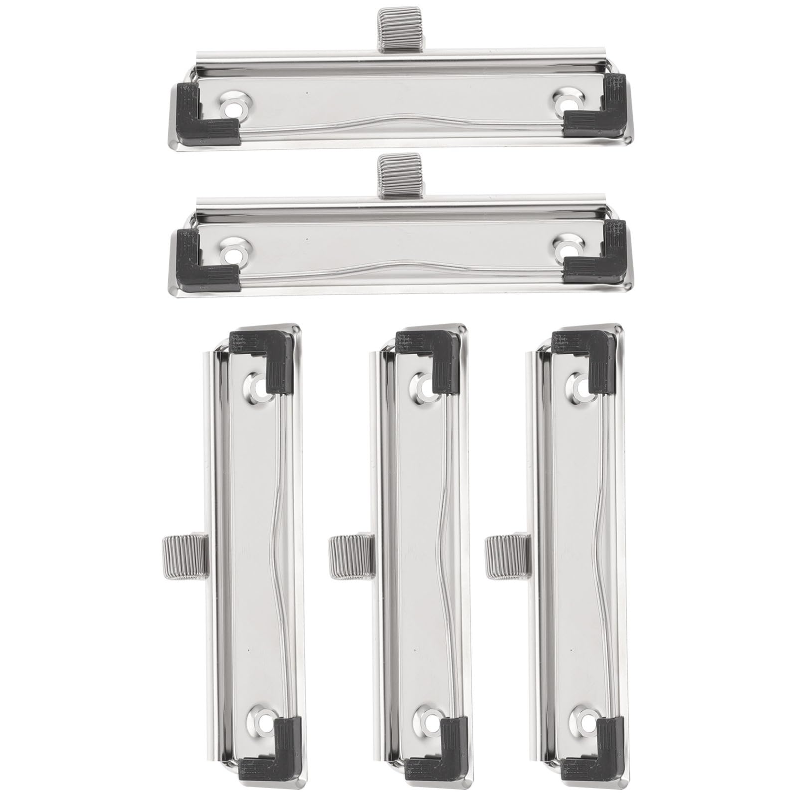 Balacoo 5 Pezzi Clip per Portablocco in Metallo Argento Porta Penne, Resistente e Durevole, per Uffici e Case, Design Minimalista ed Elegante