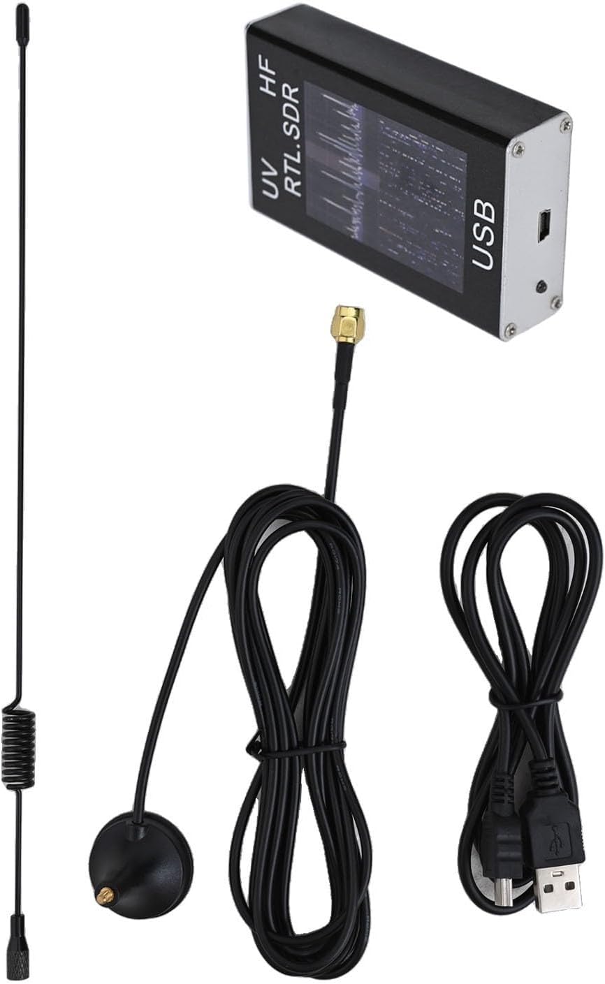 USB for RTL-SDR Tuner Receiver 100kHz-1.766GHz Aluminum Shell R820T2 Chipset for Amateur Radio NOAA VHF UHF FM DAB GPS for SPECTRUM Analysis for METEOR Monitoring