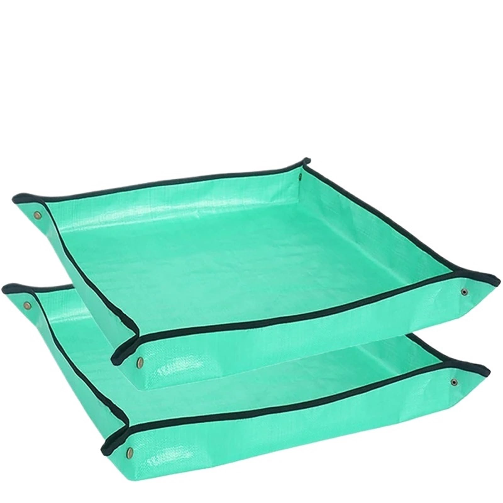 HUWOYG 2PCS Waterproof Gardening Planting Mat Garden Potting Pad For Flowerpot Transplanting, Foldable Plants Tools For Indoor Garden(50x50CM)