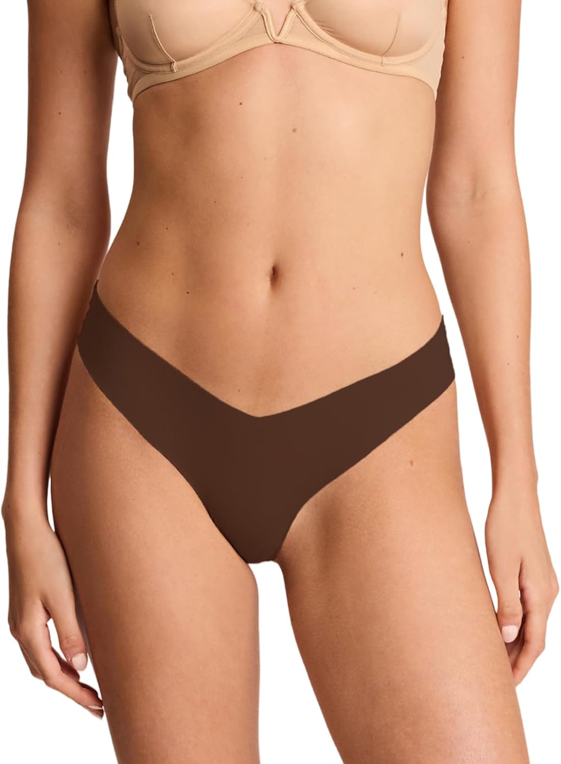 commando Classic Thong | Invisible Everyday Thong | No-Show Underwear Loved by Celebrities & Stylists | Raw-Cut Microfiber
