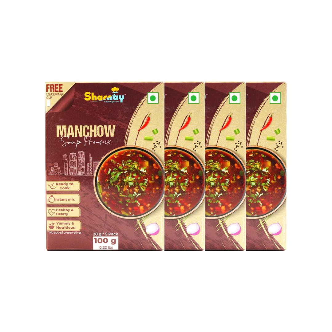 Sharnay Instant Manchow Soup Premix (400gm), Healthy And Tasty Manchow Soup Powder, Veg Manchow Soup Mix With No Added Preservatives, Easy To Cook Manchow Soup, 20 Sachets Of 20 Grams Each (Free Beaker) (B0CPDYCV16) Amazon Price History, Amazon Price Tracker