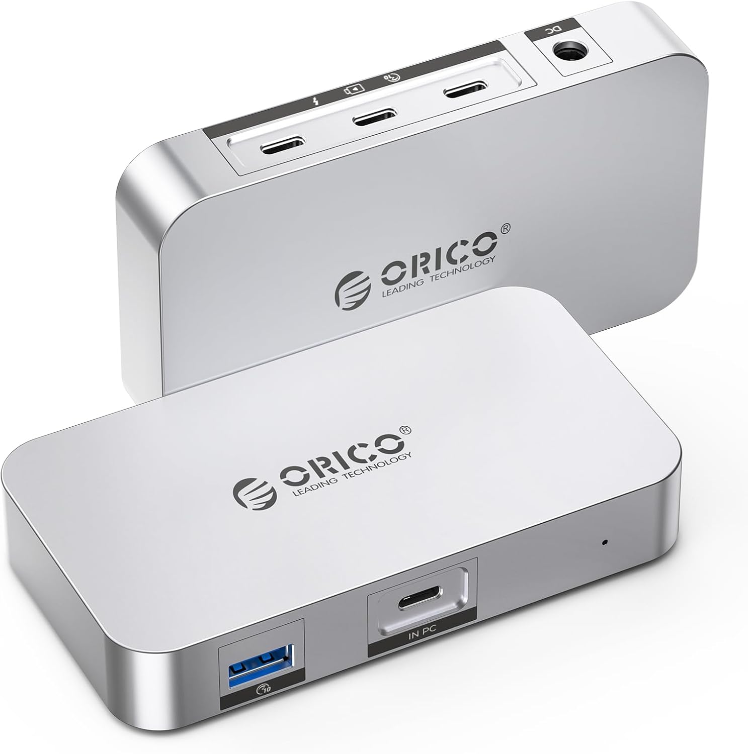 ORICO 5 Port USB4 40Gbps HUB Single 8K 30Hz or Dual 4K 60Hz Display Extend 85W DC Charging Compatible with Mac/Windows/Thunderbolt 4/3 and Type C Devices