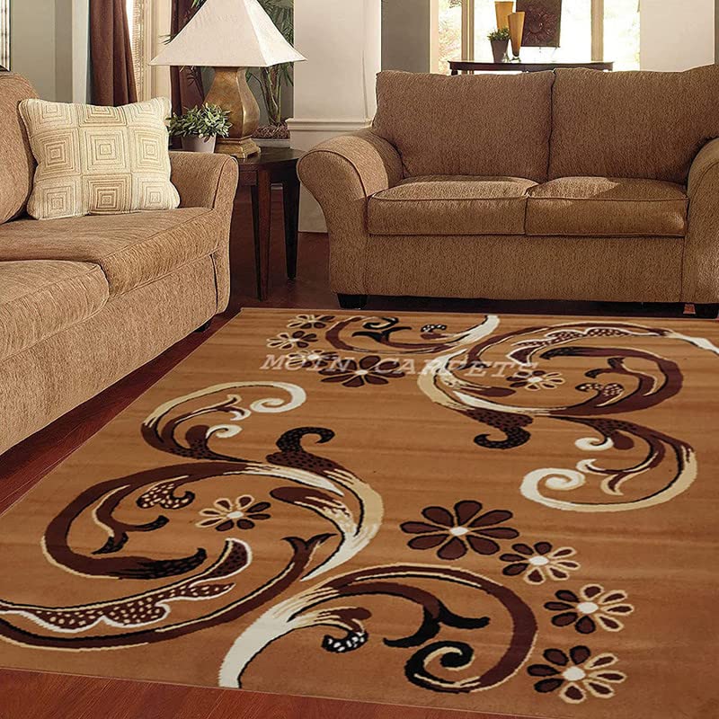 Image of Home Decore Acrylic Carpet for Your Living Room & Drawing Room Aywhere in Your Home (180X240 Yellow Colour)- 6x8 Feet