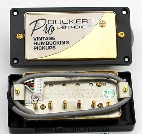 Miniatura 5 de 1 juego de pastillas ProBucker Alnico Bridge&Neck con arnés de cableado profesional ollas e interruptores de 3 vías para guitarra eléctrica (anillo