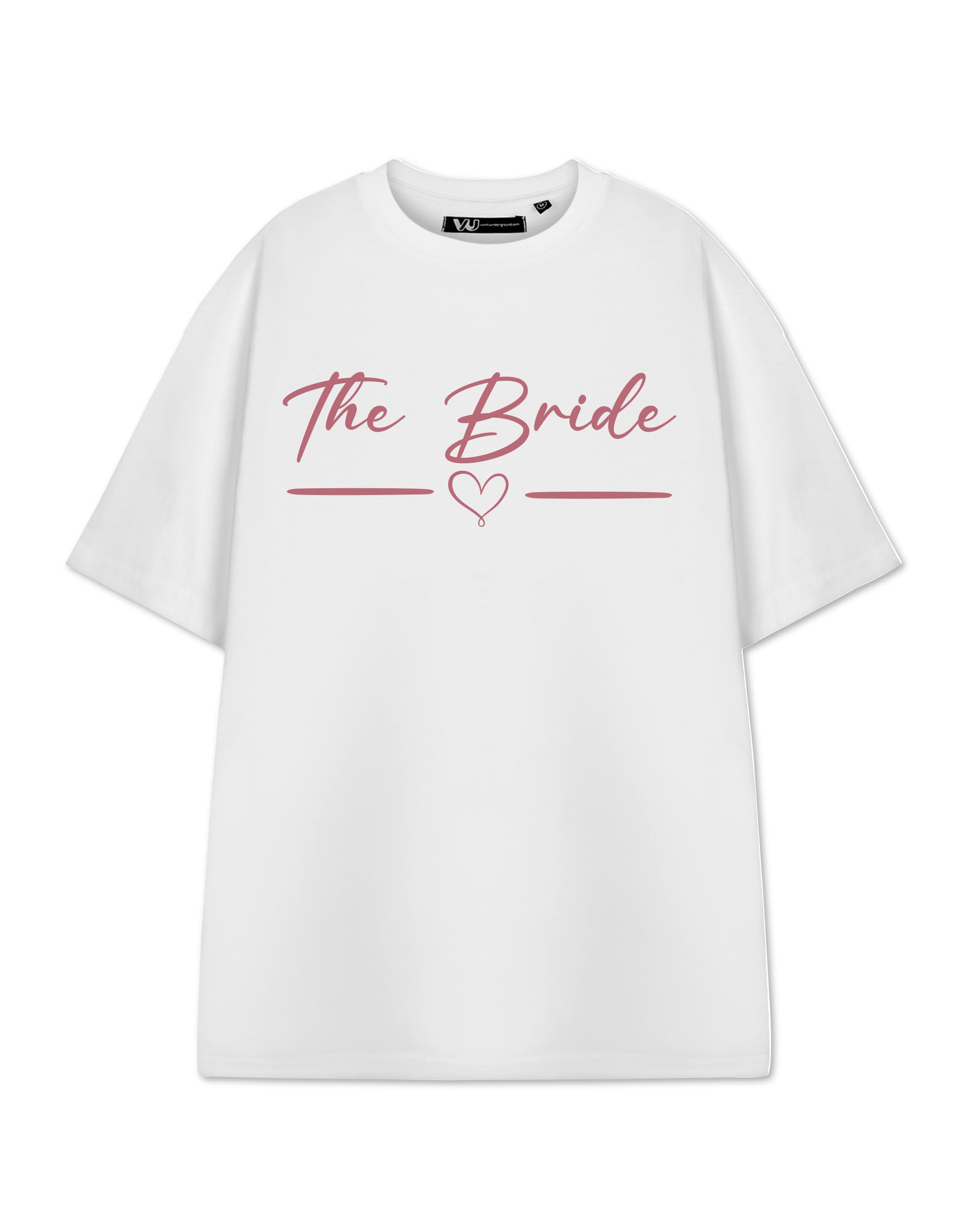 Show Me The Merch Women's White - The Bride White Short Sleeve T-Shirt | The Bride Graphic Tee For Her | Novelty Bridal Apparel | Wedding Party Gift