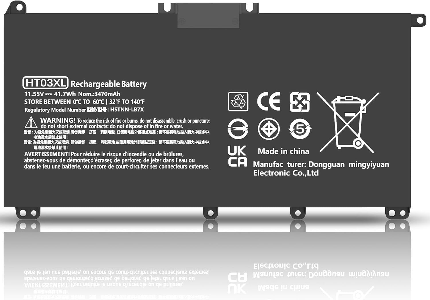 WeFly HT03XL L11119-855 Laptop Battery Replacement for HP Pavilion 14 15 17 15-CS 15-DA 15-DB 15-DW Series 15-CS0053CL 15-DW0033NR 15-DA0014DX HT03041XL L11421-542 L11421-2C2 HSTNN-UB7J HSTNN-DB8R