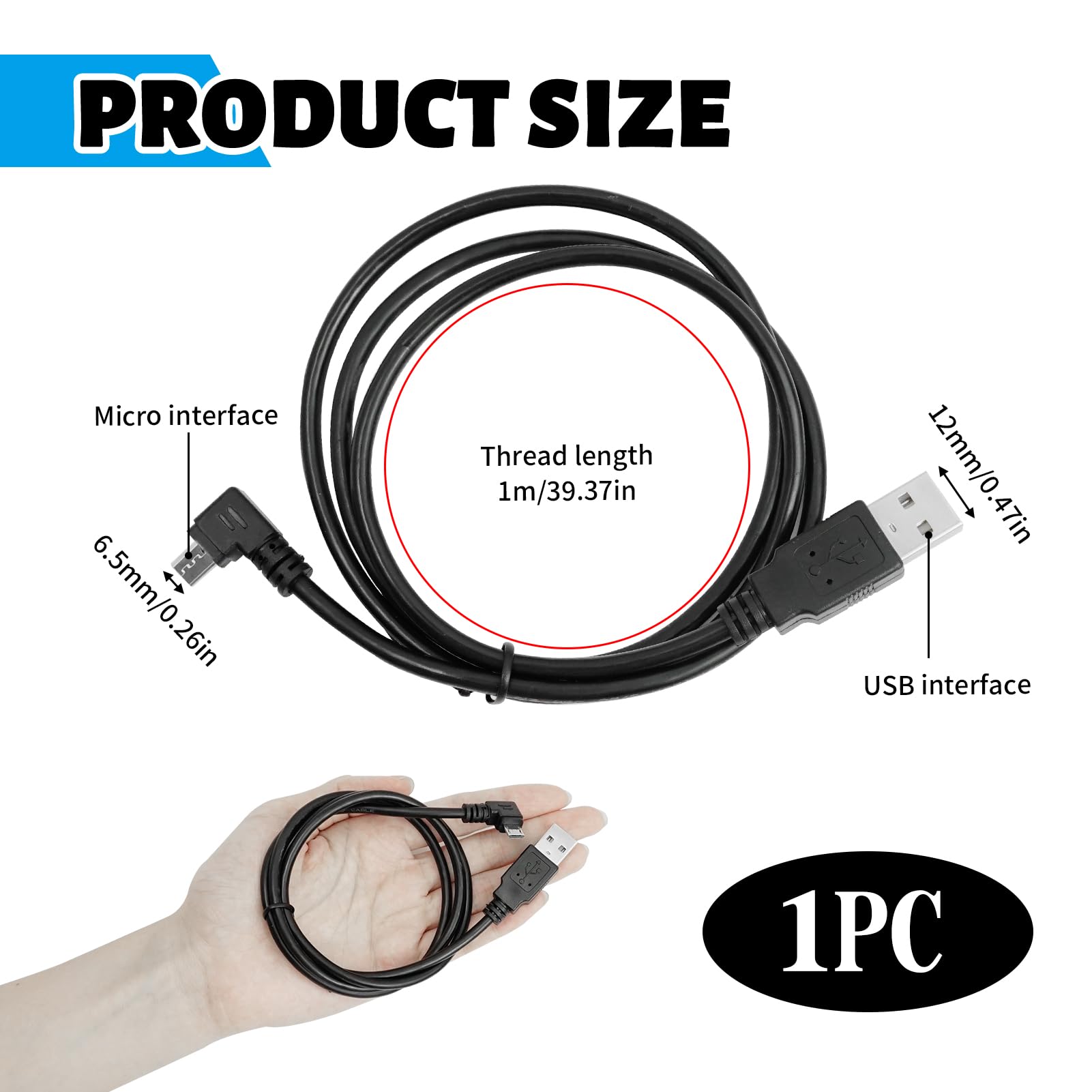 Cavo USB Angolato Per TomTom - Ricarica Per Start, Go, Via, Rider E Altri Modelli - Foto 2